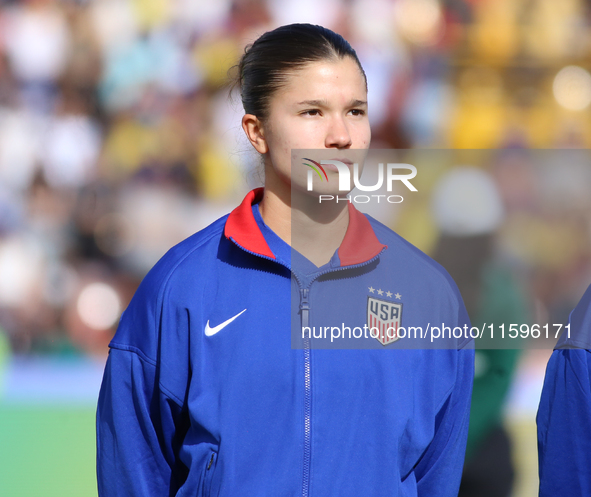 Pietra Tordin of the United States during the FIFA U-20 Women's World Cup Colombia 2024 third-place match between the Netherlands and the Un...