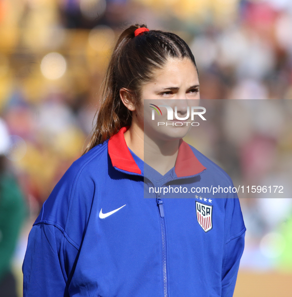 Riley Jackson of the United States during the FIFA U-20 Women's World Cup Colombia 2024 third-place match between the Netherlands and the Un...