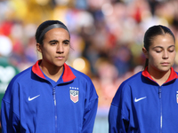 Taylor Suarez and Emeri Adames of the United States during the FIFA U-20 Women's World Cup Colombia 2024 third-place match between the Nethe...