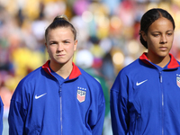 Claire Hutton and Jordyn Bugg of the United States during the FIFA U-20 Women's World Cup Colombia 2024 third-place match between the Nether...