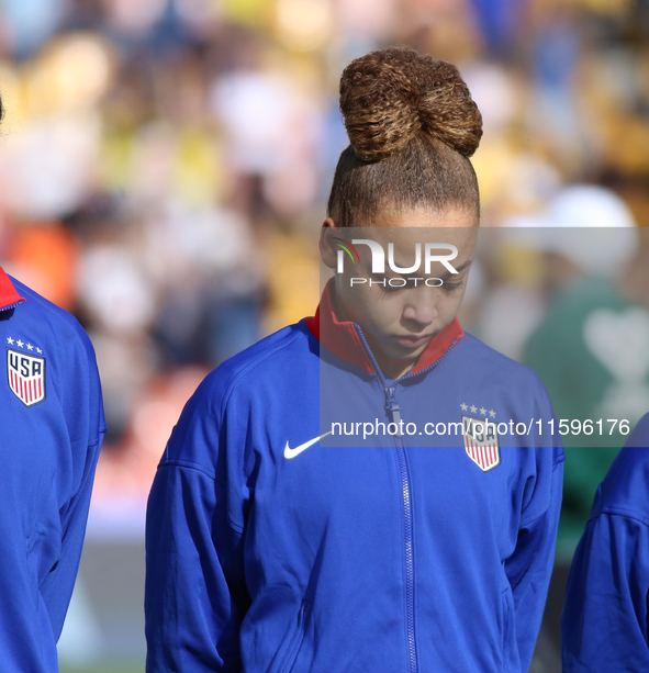 Savannah King of the United States during the FIFA U-20 Women's World Cup Colombia 2024 third-place match between the Netherlands and the Un...