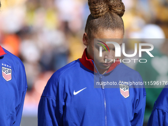 Savannah King of the United States during the FIFA U-20 Women's World Cup Colombia 2024 third-place match between the Netherlands and the Un...