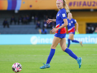 Maddie Dahlien of the United States controls the ball during the FIFA U-20 Women's World Cup Colombia 2024 third-place match between the Net...