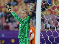 Femke Liefting of the Netherlands warms up during the FIFA U-20 Women's World Cup Colombia 2024 third-place match between the Netherlands an...