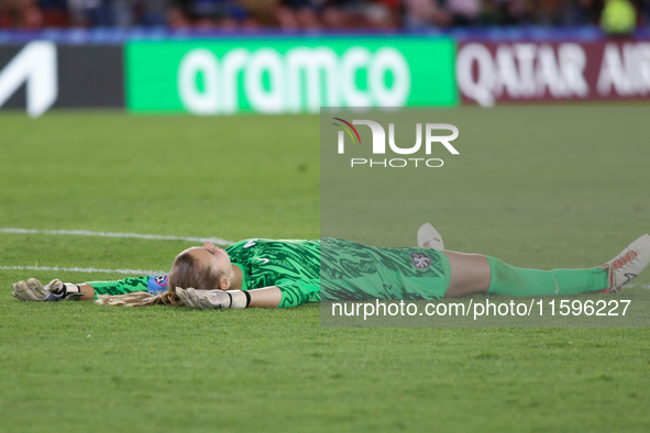 Femke Liefting of the Netherlands during the FIFA U-20 Women's World Cup Colombia 2024 third-place match between the Netherlands and the Uni...