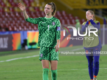 Femke Liefting of the Netherlands during the FIFA U-20 Women's World Cup Colombia 2024 third-place match between the Netherlands and the Uni...