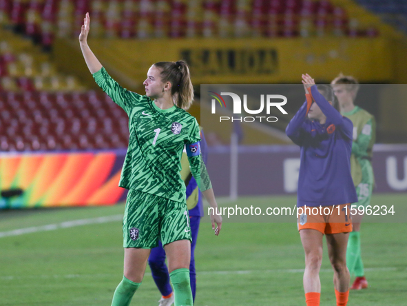 Femke Liefting of the Netherlands during the FIFA U-20 Women's World Cup Colombia 2024 third-place match between the Netherlands and the Uni...