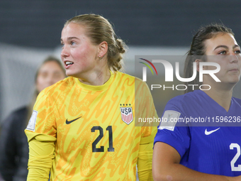 Caroline Nicole Birkel of the United States celebrates victory during the FIFA U-20 Women's World Cup Colombia 2024 third-place match betwee...