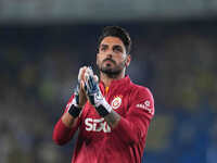 Günay Güvenç of Galatasaray  gestures during the Turkey Süper Ligue Round 5 between Fenerbahçe SK vs Galatasaray S.K., on September 21, 2024...