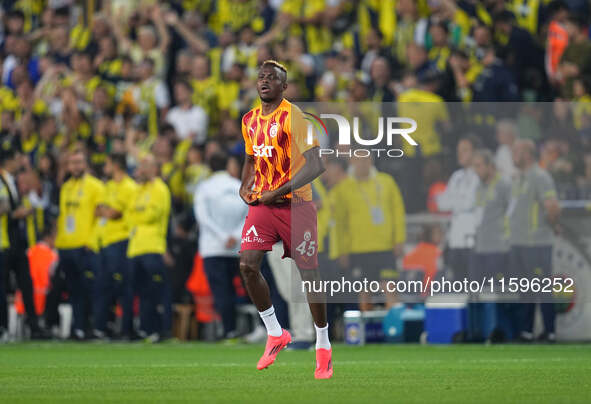 Victor Osimhen of Galatasaray  looks on during the Turkey Süper Ligue Round 5 between Fenerbahçe SK vs Galatasaray S.K., on September 21, 20...