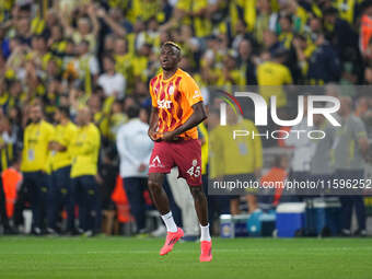 Victor Osimhen of Galatasaray  looks on during the Turkey Süper Ligue Round 5 between Fenerbahçe SK vs Galatasaray S.K., on September 21, 20...