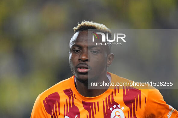 Victor Osimhen of Galatasaray  looks on during the Turkey Süper Ligue Round 5 between Fenerbahçe SK vs Galatasaray S.K., on September 21, 20...