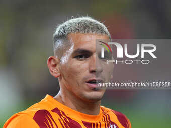 Lucas Torreira of Galatasaray  looks on during the Turkey Süper Ligue Round 5 between Fenerbahçe SK vs Galatasaray S.K., on September 21, 20...