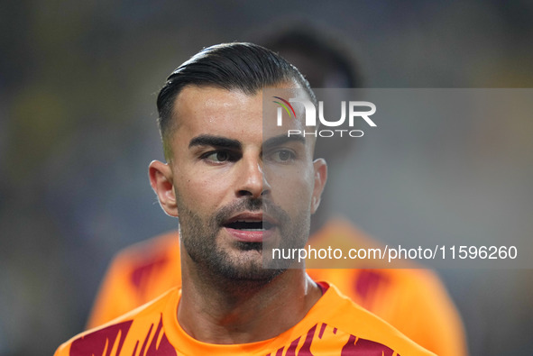 Abdülkerim Bardakcı of Galatasaray  looks on during the Turkey Süper Ligue Round 5 between Fenerbahçe SK vs Galatasaray S.K., on September 2...