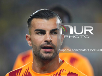 Abdülkerim Bardakcı of Galatasaray  looks on during the Turkey Süper Ligue Round 5 between Fenerbahçe SK vs Galatasaray S.K., on September 2...