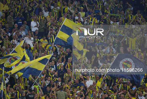    Fenerbahce fans during the Turkey Süper Ligue Round 5 between Fenerbahçe SK vs Galatasaray S.K., on September 21, 2024. 