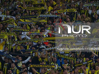    Fenerbahce fans during the Turkey Süper Ligue Round 5 between Fenerbahçe SK vs Galatasaray S.K., on September 21, 2024. (