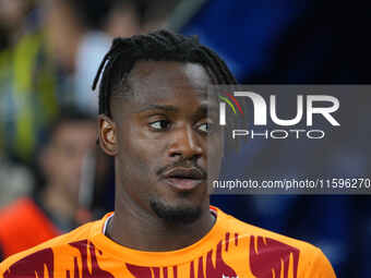 Michy Batshuayi of Galatasaray  looks on during the Turkey Süper Ligue Round 5 between Fenerbahçe SK vs Galatasaray S.K., on September 21, 2...