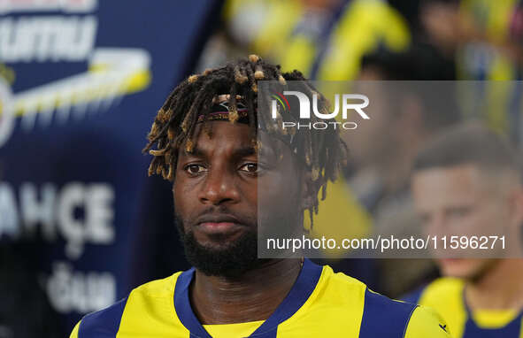 Allan Saint-Maximin of Fenerbahce  looks on during the Turkey Süper Ligue Round 5 between Fenerbahçe SK vs Galatasaray S.K., on September 21...