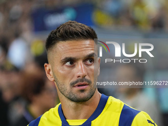 Dusan Tadic of Fenerbahce  looks on during the Turkey Süper Ligue Round 5 between Fenerbahçe SK vs Galatasaray S.K., on September 21, 2024....