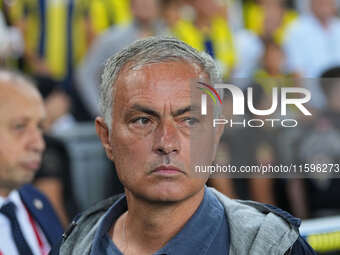 José Mourinho of Fenerbahce  looks on during the Turkey Süper Ligue Round 5 between Fenerbahçe SK vs Galatasaray S.K., on September 21, 2024...