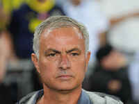 José Mourinho of Fenerbahce  looks on during the Turkey Süper Ligue Round 5 between Fenerbahçe SK vs Galatasaray S.K., on September 21, 2024...