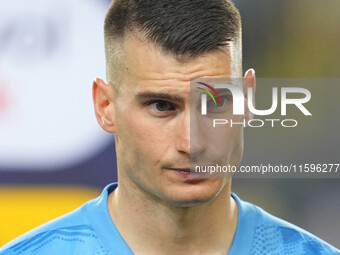 Dominik Livakovic of Fenerbahce  looks on during the Turkey Süper Ligue Round 5 between Fenerbahçe SK vs Galatasaray S.K., on September 21,...