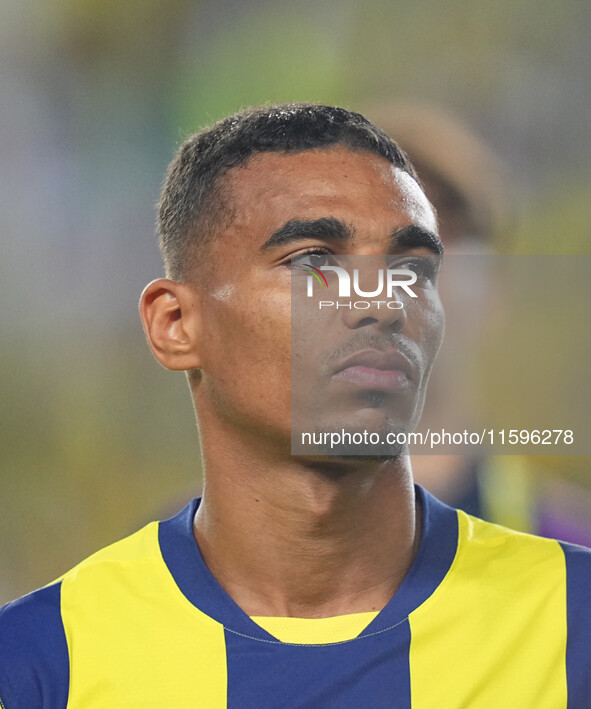 Alexander Djiku of Fenerbahce  looks on during the Turkey Süper Ligue Round 5 between Fenerbahçe SK vs Galatasaray S.K., on September 21, 20...