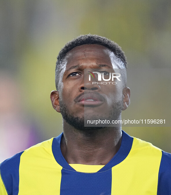 Fred of Fenerbahce  looks on during the Turkey Süper Ligue Round 5 between Fenerbahçe SK vs Galatasaray S.K., on September 21, 2024. 