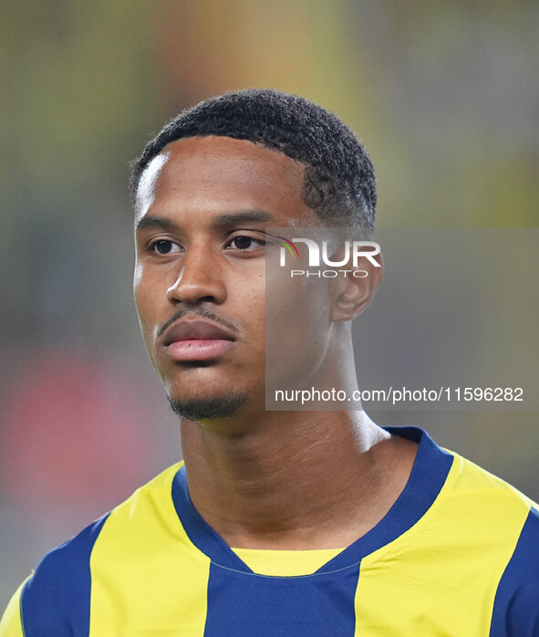 Jayden Oosterwolde of Fenerbahce  looks on during the Turkey Süper Ligue Round 5 between Fenerbahçe SK vs Galatasaray S.K., on September 21,...