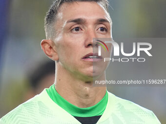 Fernando Muslera of Galatasaray  looks on during the Turkey Süper Ligue Round 5 between Fenerbahçe SK vs Galatasaray S.K., on September 21,...