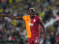 Victor Osimhen of Galatasaray  gestures during the Turkey Süper Ligue Round 5 between Fenerbahçe SK vs Galatasaray S.K., on September 21, 20...