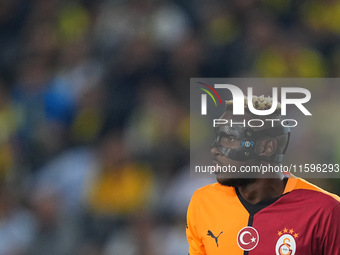 Victor Osimhen of Galatasaray  gestures during the Turkey Süper Ligue Round 5 between Fenerbahçe SK vs Galatasaray S.K., on September 21, 20...