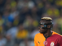 Victor Osimhen of Galatasaray  gestures during the Turkey Süper Ligue Round 5 between Fenerbahçe SK vs Galatasaray S.K., on September 21, 20...