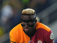 Victor Osimhen of Galatasaray  gestures during the Turkey Süper Ligue Round 5 between Fenerbahçe SK vs Galatasaray S.K., on September 21, 20...