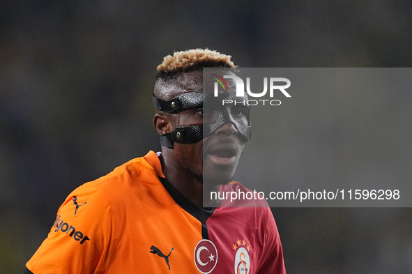 Victor Osimhen of Galatasaray  looks on during the Turkey Süper Ligue Round 5 between Fenerbahçe SK vs Galatasaray S.K., on September 21, 20...