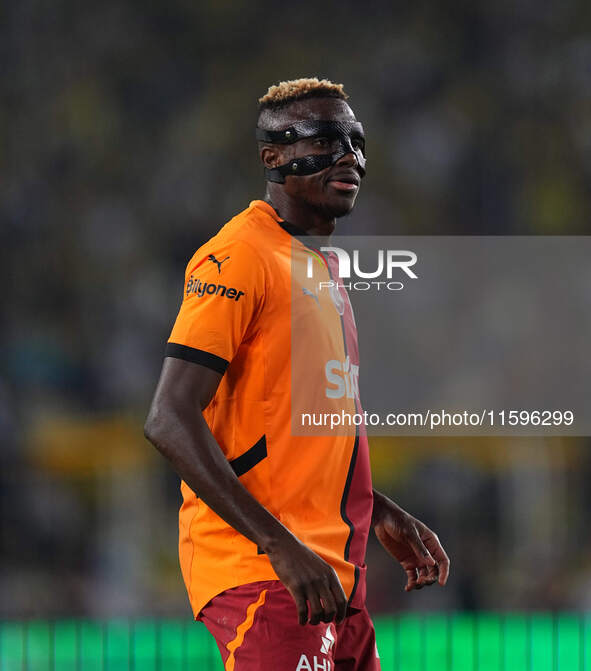 Victor Osimhen of Galatasaray  looks on during the Turkey Süper Ligue Round 5 between Fenerbahçe SK vs Galatasaray S.K., on September 21, 20...