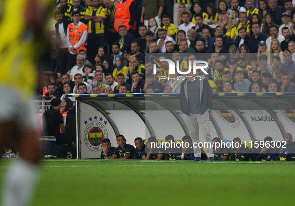 José Mourinho of Fenerbahce  looks on during the Turkey Süper Ligue Round 5 between Fenerbahçe SK vs Galatasaray S.K., on September 21, 2024...