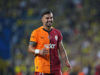 Abdülkerim Bardakcı of Galatasaray  looks on during the Turkey Süper Ligue Round 5 between Fenerbahçe SK vs Galatasaray S.K., on September 2...