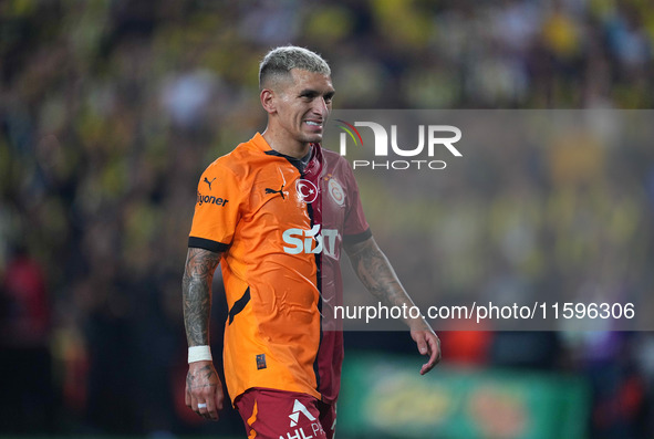 Lucas Torreira of Galatasaray  looks on during the Turkey Süper Ligue Round 5 between Fenerbahçe SK vs Galatasaray S.K., on September 21, 20...