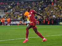 Victor Osimhen of Galatasaray  celebrate during the Turkey Süper Ligue Round 5 between Fenerbahçe SK vs Galatasaray S.K., on September 21, 2...