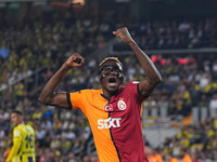 Victor Osimhen of Galatasaray  celebrate during the Turkey Süper Ligue Round 5 between Fenerbahçe SK vs Galatasaray S.K., on September 21, 2...