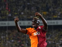 Victor Osimhen of Galatasaray  celebrate during the Turkey Süper Ligue Round 5 between Fenerbahçe SK vs Galatasaray S.K., on September 21, 2...