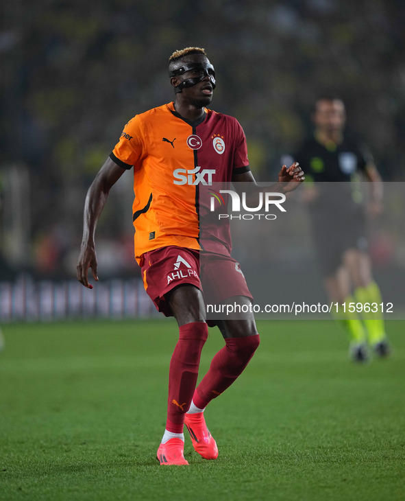 Victor Osimhen of Galatasaray  looks on during the Turkey Süper Ligue Round 5 between Fenerbahçe SK vs Galatasaray S.K., on September 21, 20...