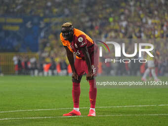 Victor Osimhen of Galatasaray  looks on during the Turkey Süper Ligue Round 5 between Fenerbahçe SK vs Galatasaray S.K., on September 21, 20...