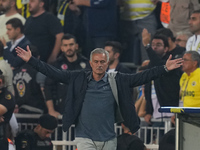 José Mourinho of Fenerbahce  gestures during the Turkey Süper Ligue Round 5 between Fenerbahçe SK vs Galatasaray S.K., on September 21, 2024...