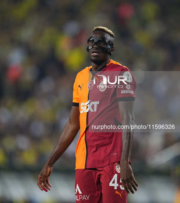 Victor Osimhen of Galatasaray  looks on during the Turkey Süper Ligue Round 5 between Fenerbahçe SK vs Galatasaray S.K., on September 21, 20...