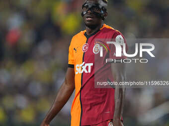 Victor Osimhen of Galatasaray  looks on during the Turkey Süper Ligue Round 5 between Fenerbahçe SK vs Galatasaray S.K., on September 21, 20...