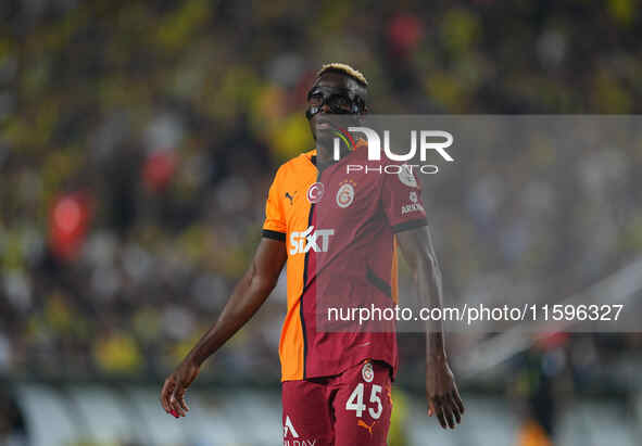 Victor Osimhen of Galatasaray  looks on during the Turkey Süper Ligue Round 5 between Fenerbahçe SK vs Galatasaray S.K., on September 21, 20...