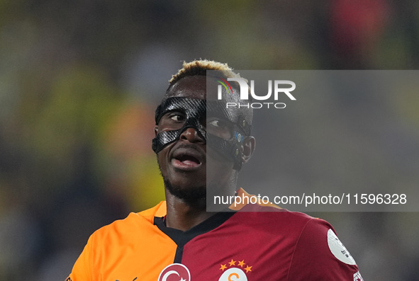 Victor Osimhen of Galatasaray  looks on during the Turkey Süper Ligue Round 5 between Fenerbahçe SK vs Galatasaray S.K., on September 21, 20...